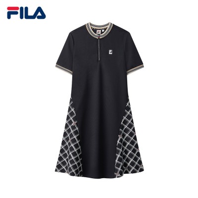 FILA x Maison MIHARA YASUHIRO女式标志格子补丁连衣裙